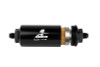 Aeromotive In-Line Filter - (AN-6 Male) 10 Micron Fabric Element Bright Dip Black Finish - 12347