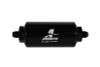 Aeromotive In-Line Filter - (AN-6 Male) 10 Micron Fabric Element Bright Dip Black Finish - 12347