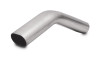 Vibrant 3in Oval (Nominal Size) T304 SS 45 deg VERTICAL Mandrel Bend 6in x 6in leg lengths - 13200