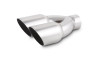 Vibrant Dual 3.5in Round SS Exhaust Tip (Single Wall Angle Cut) - 1333