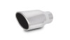 Vibrant 4.5in x 3in Oval SS Exhaust Tip (Single Wall Angle Cut Rolled Edge) - 1406