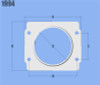 Vibrant MAF Sensor Adapter Plate for Subaru applications use w/ 3in Inlet I.D. filters only - 1994