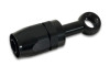 Vibrant -8AN Banjo Hose End Fitting for use with M14 or 9/16in Banjo Bolt - Aluminum Black - 24084
