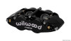 Wilwood Caliper-Narrow Superlite 4R - Black 1.75/1.75in Pistons 1.25in Disc - 120-12501-BK