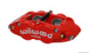 Wilwood Caliper-Narrow Superlite 4R - Red 1.75/1.75in Pistons 1.25in Disc - 120-12501-RD