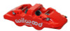 Wilwood Caliper-Aero6-R/H - Red 1.62/1.12/1.12in Pistons 1.25in Disc - 120-13289-RD