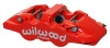Wilwood Caliper-Aero6-R/H - Red 1.75/1.38/1.38in Pistons 1.25in Disc - 120-13293-RD