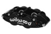 Wilwood Caliper-Forged Superlite 4R 1.38/1.38in Pistons 0.81in Disc Black - 120-14055-BK