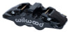 Wilwood Caliper - Aero4-DS Forged Four-Piston Caliper Black 1.12in Piston 1.10in Rotor - Black - 120-14440-BK