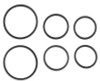 Wilwood O-Ring Kit - 1.88/1.38/1.25in Square Seal - 6 pk. - 130-11939