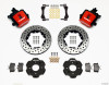 Wilwood Combination Parking Brake Rear Kit 11.00in Drilled Red Civic / Integra Disc 2.39 Hub Offset - 140-10206-DR