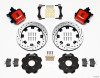 Wilwood Combination Parking Brake Rear Kit 12.19in Drilled Red Civic / Integra Disc 2.39 Hub Offset - 140-10207-DR