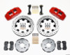 Wilwood Dynapro 6 Front Hat Kit 12.19in Drilled Red 90-99 Civic w/240 mm Disc - 140-10736-DR