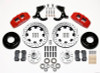 Wilwood Dynapro 6 Front Hub Kit 12.19in Drilled Red 55-57 Chevy - 140-10737-DR