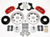 Wilwood Dynapro 6 Front Hub Kit 12.19in Red 55-57 Chevy - 140-10737-R
