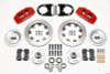 Wilwood Dynapro 6 Front Hub Kit 12.19in Red 37-48 Ford Psgr. Car Spindle - 140-10739-R