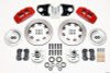Wilwood Dynapro 6 Front Hub Kit 12.19in Red 62-72 CDP B & E Body-Drum - 140-10740-R