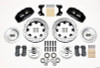 Wilwood Dynapro 6 Front Hub Kit 12.19in Drilled WWE ProSpindle - 140-10741-D