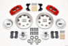 Wilwood Dynapro 6 Front Hub Kit 12.19in Red WWE ProSpindle - 140-10741-R