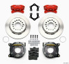 Wilwood Forged Dynalite P/S Park Brake Kit Red Mopar/Dana 2.50in Off w/Snap Ring Brng - 140-10767-R