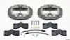 Wilwood D8-4 Rear Caliper Kit Clear Corvette C2 / C3 65-82 - 140-10790