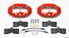 Wilwood D8-4 Rear Caliper Kit Red Corvette C2 / C3 65-82 - 140-10790-R