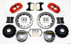 Wilwood Narrow Superlite 4R Rear P-Brk Kit 12.88in Drilled Red Chevy 12 Bolt w/ C-Clips Stggrd mt - 140-10908-DR