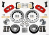 Wilwood AERO6 Front Hub Kit 14.00 Drilled Red 67-69 Camaro 64-72 Nova Chevelle - 140-10920-DR