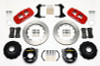 Wilwood AERO4 Rear P-Brake Kit 14.00in Red 2005-2014 Mustang - 140-10950-R