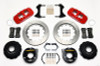 Wilwood AERO4 Rear P-Brake Kit 14.00in Red Mopar/Dana 2.36in Off w/Snap Ring Brng - 140-10951-R