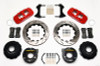 Wilwood AERO4 Rear P-Brake Kit 14.00in Drill Red Ford 8.8 w/2.5in Offset-5 Lug - 140-10952-DR