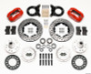Wilwood Forged Dynalite Front Kit 11.00in Drill Red 1970-1973 Mustang Disc & Drum Spindle - 140-11073-DR