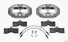 Wilwood D8-6 Front Caliper Kit Clear Corvette C2 / C3 65-82 - 140-11857