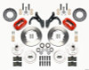 Wilwood Forged Dynalite Front Kit 11.00in Red 65-68 Chevy Impala -Drum Spindle - 140-12021-R