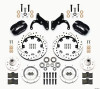 Wilwood Forged Dynalite Front Kit 12.19in Drilled 69-70 Impala Drum/Disc 69-82 Vette - 140-12045-D