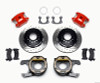 Wilwood D154 P/S P-B Kit Drilled-Red Small Ford 2.50in Offset - 140-12212-DR