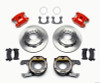 Wilwood D154 P/S Park Brake Kit Red Small Ford 2.50in Offset - 140-12212-R