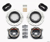 Wilwood Forged Dynalite P/S Park Brake Kit Drilled Strange Eng Floater 3.49in Offset - 140-12420-D