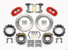 Wilwood Narrow Superlite 4R Rear P-Brk Kit 14.00in Red Strange Eng Floater 3.49in Offset - 140-12436-R
