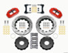 Wilwood Narrow Superlite 4R Front Hat Kit 14.00in Drill Red 2007-Up Jeep Wrangler - 140-12440-DR