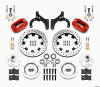 Wilwood Forged Dynalite Front Kit 12.19in Drilled Red 59-64 Chevy Impala / 63-64 Corvette - 140-12459-DR