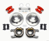 Wilwood D154 P/S Park Brake Kit Red Jeep Dana 35 2.56 Off 5-lug w/ lines - 140-12567-R