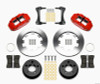 Wilwood Narrow Superlite 4R Front Kit 12.19in Drilled Red 87-89 Jeep YJ - 140-12576-R