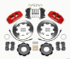 Wilwood Dynapro 6 Front Hat Kit 12.19in Red 2012 Fiat 500 w/ Lines - 140-12767-R