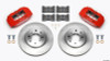 Wilwood DPHA Front Caliper & Rotor Kit Red Honda / Acura w/ 262mm OE Rotor - 140-12996-R