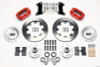 Wilwood Dynapro Dust-Boot Front Kit 12.19in Red 67-69 Camaro 64-72 Nova Chevelle - 140-13203-R
