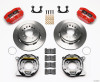 Wilwood Dynapro Dust-Boot P/S Park Brake Kit Red Small Ford 2.66in Offset - 140-13205-R
