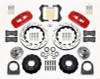 Wilwood AERO6 Front Hub Kit 14.00in Drill Red TCI-IFS 71-78 (Pinto Based) - 140-13226-DR
