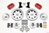 Wilwood Dynapro Dust-Boot Front Kit 12.19in Drilled Red 74-80 Pinto/Mustang II Disc Spindle only - 140-13378-DR