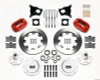 Wilwood Forged Dynalite Front Kit 12.19in Red AMC 71-76 OE Disc w/o Bendix Brakes - 140-13395-R